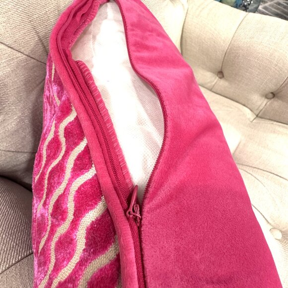 Fuchsia Pink Lumbar Accent Pillows - Picture 5 of 5